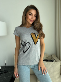 Футболка ISSA Plus модель WN20-628_серый Фото