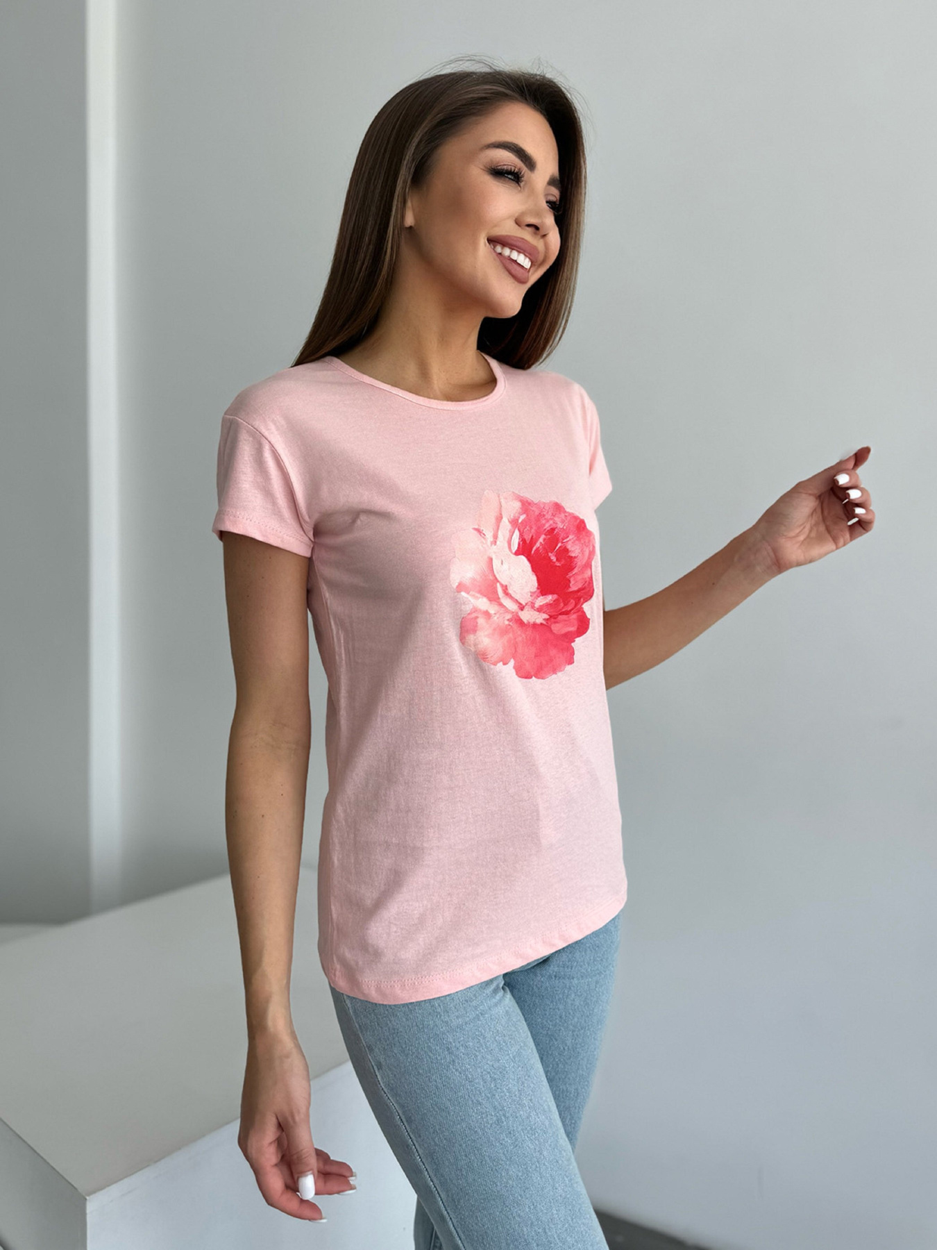 Футболка ISSA Plus модель WN20-629_розовый Фото