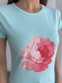 Футболка ISSA Plus модель WN20-629_бирюзовый Фото