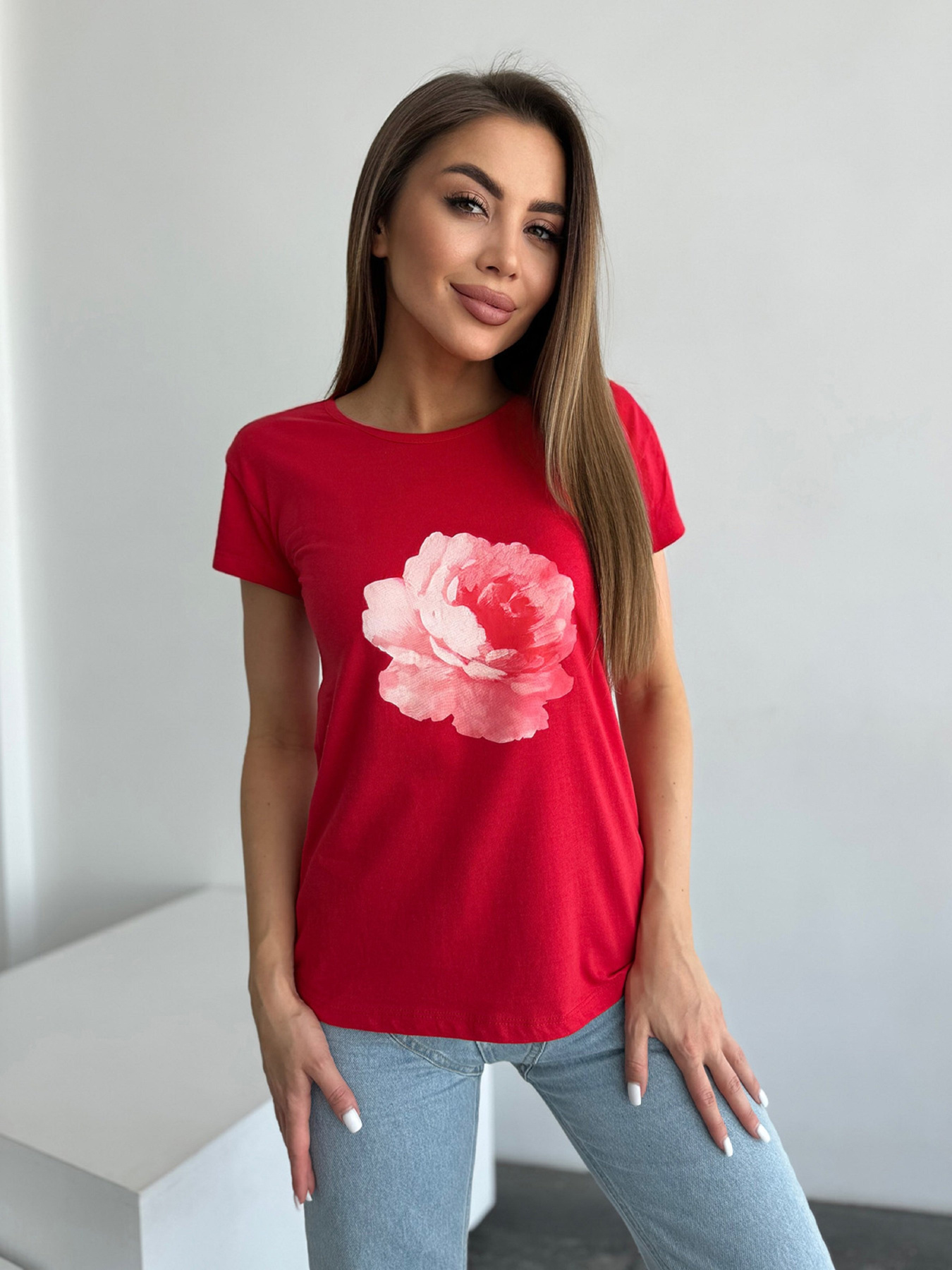 Футболка ISSA Plus модель WN20-629_красный Фото