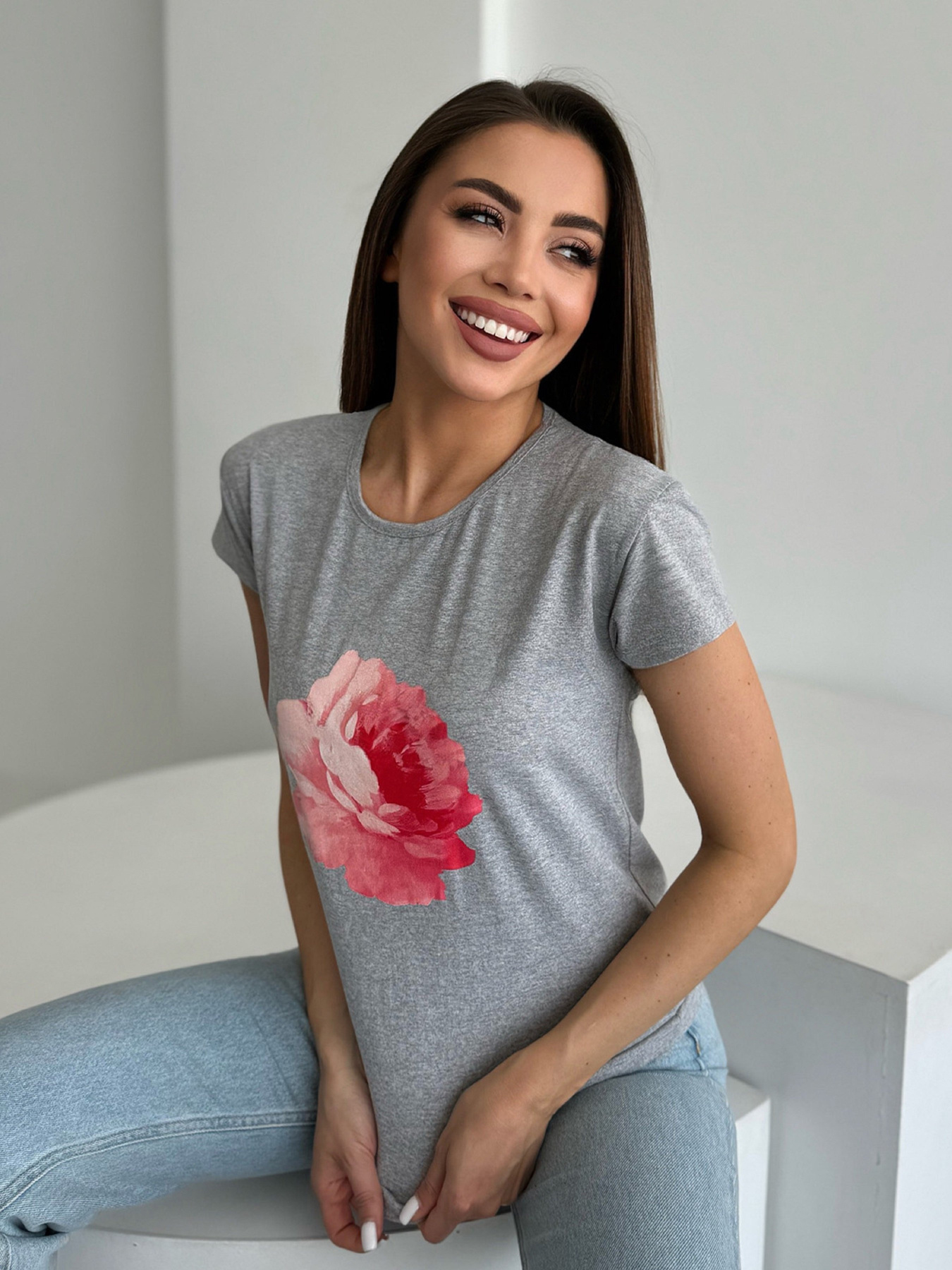 Футболка ISSA Plus модель WN20-629_серый Фото