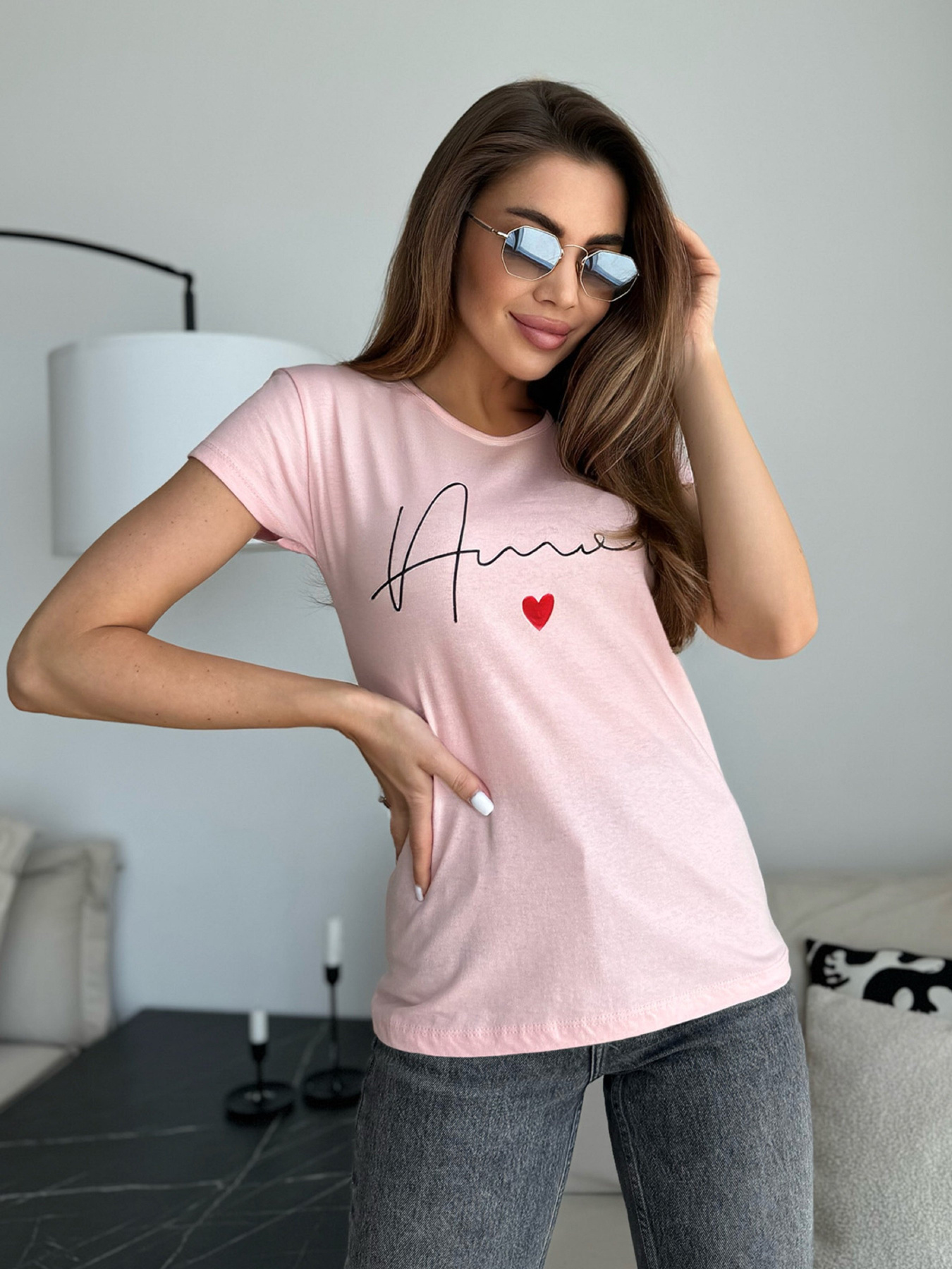 Футболка ISSA Plus модель WN20-630_розовый Фото