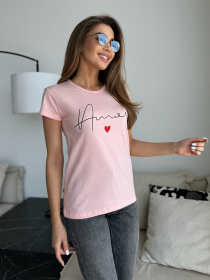 Футболка ISSA Plus модель WN20-630_розовый Фото