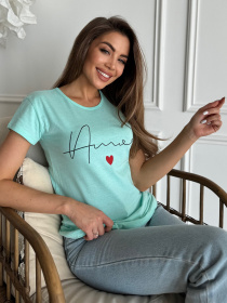 Футболка ISSA Plus модель WN20-630_бирюзовый Фото