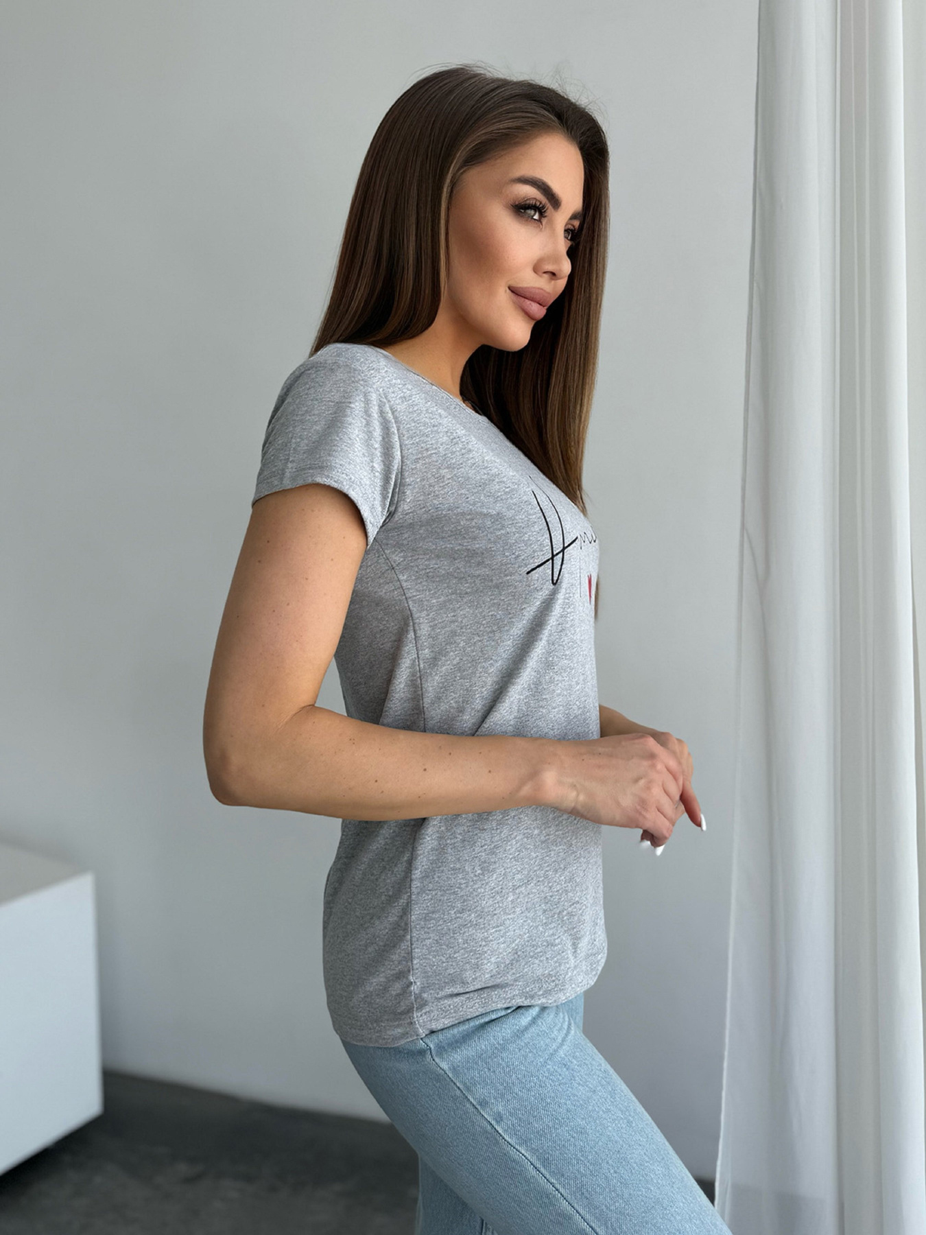 Футболка ISSA Plus модель WN20-630_серый Фото