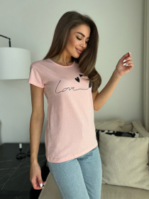 Футболка ISSA Plus модель WN20-636_розовый Фото