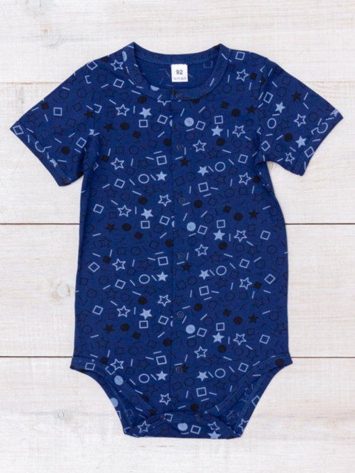 Боді для немовлят Носи своє модель 5048-002-4-geometrq-temno-sinj Фото