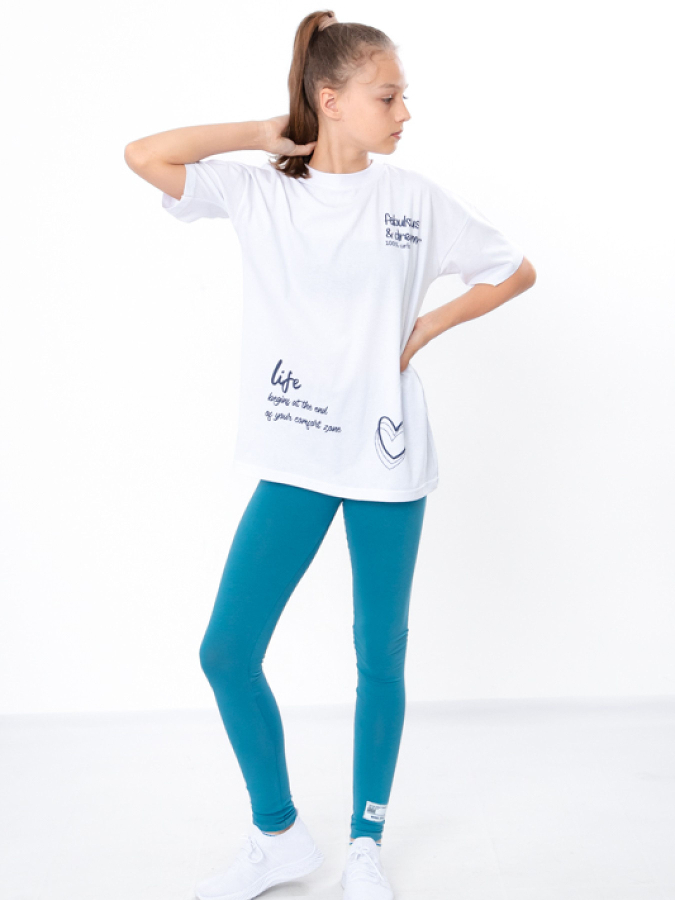 Леггинсы Носи своє модель 6000-036-33-1-lazurno-srij-style Фото