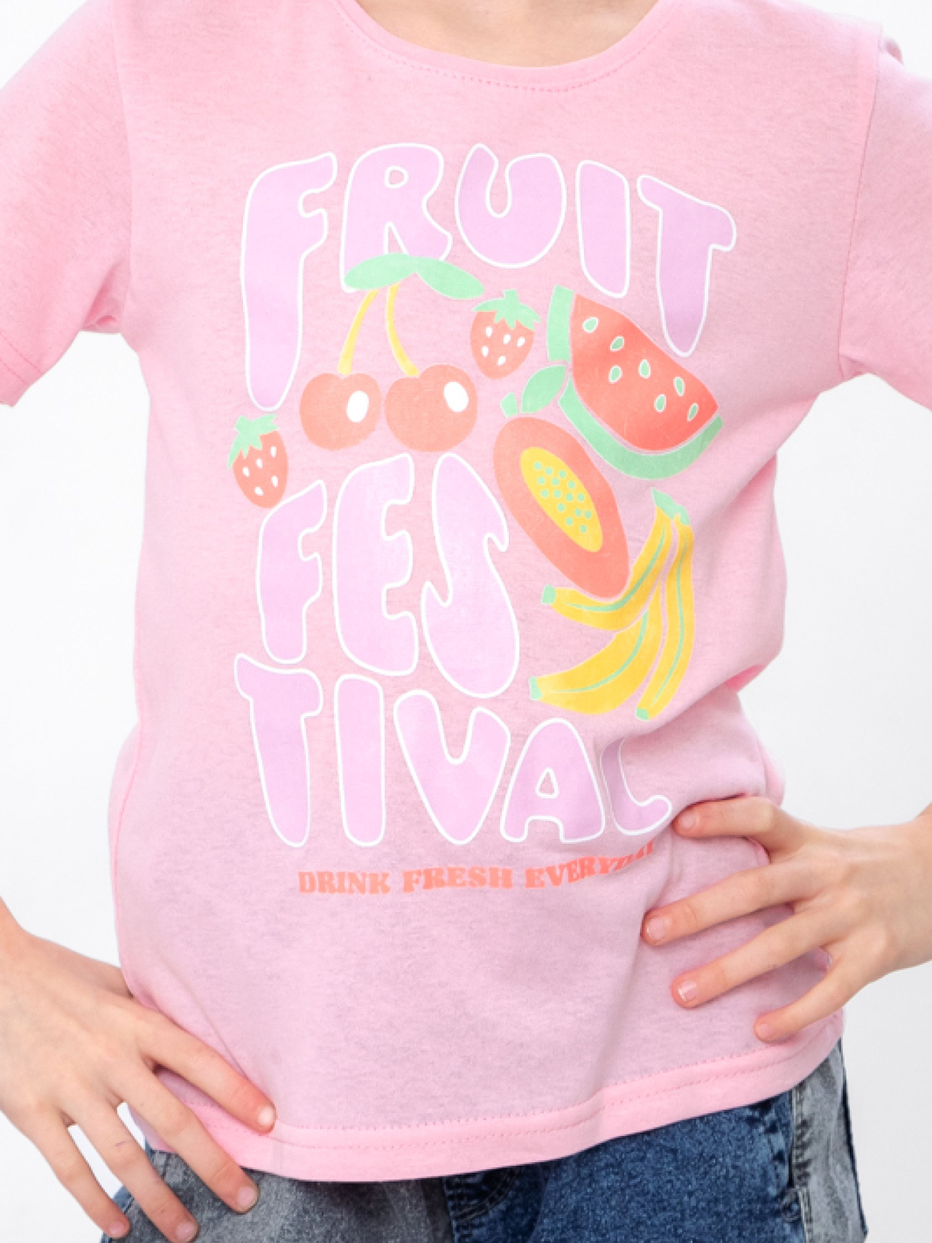 Футболка Носи своє модель 6021-001-33-5-frukti-svtlo-rozhevij Фото