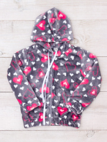 Флисовая кофта Носи своє модель 6071-035-5-rozhev-serdechka-na-sromu Фото