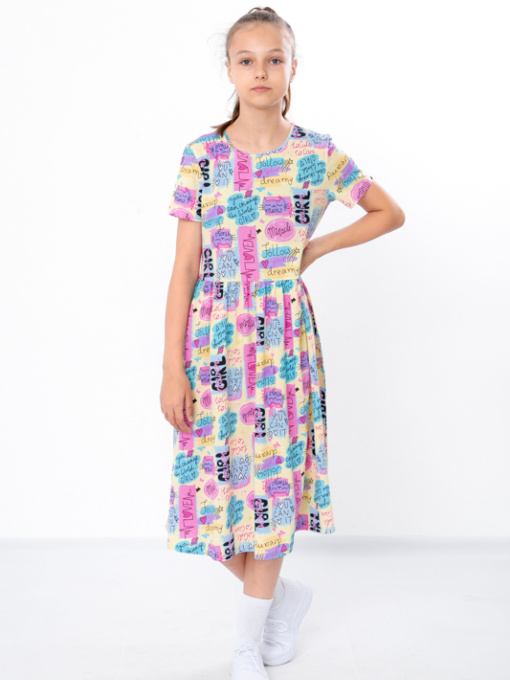 Платье миди Носи своє модель 6257-002-girl-svtlo-zhovtij Фото