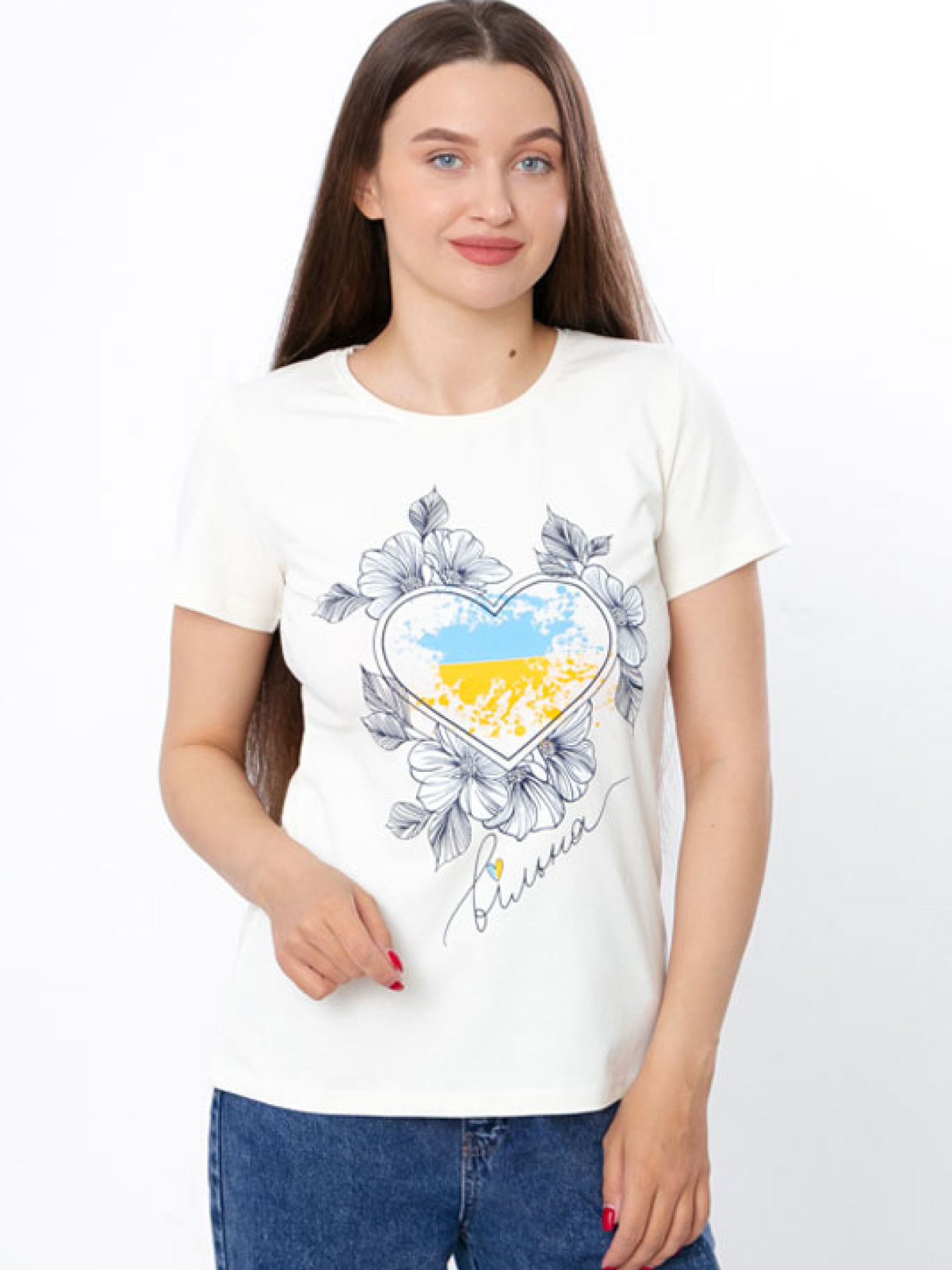 Футболка Носи своє модель 8188-036-33-molochnij-vlxna Фото