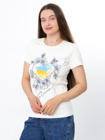 Футболка Носи своє модель 8188-036-33-molochnij-vlxna Фото