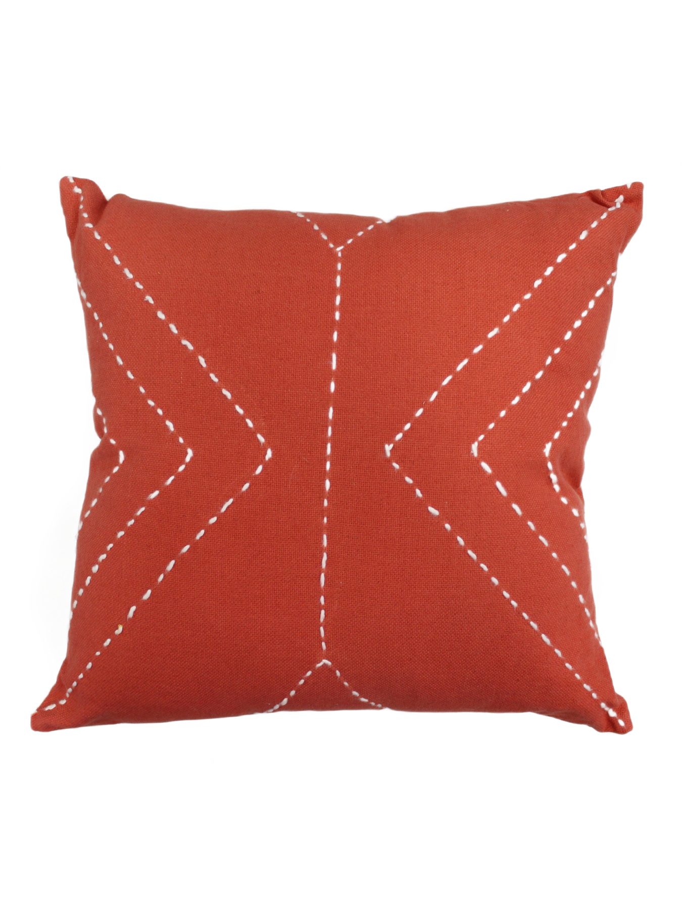 Декоративна подушка білий/червоний МАЕСТРО Модель 82023 Фото