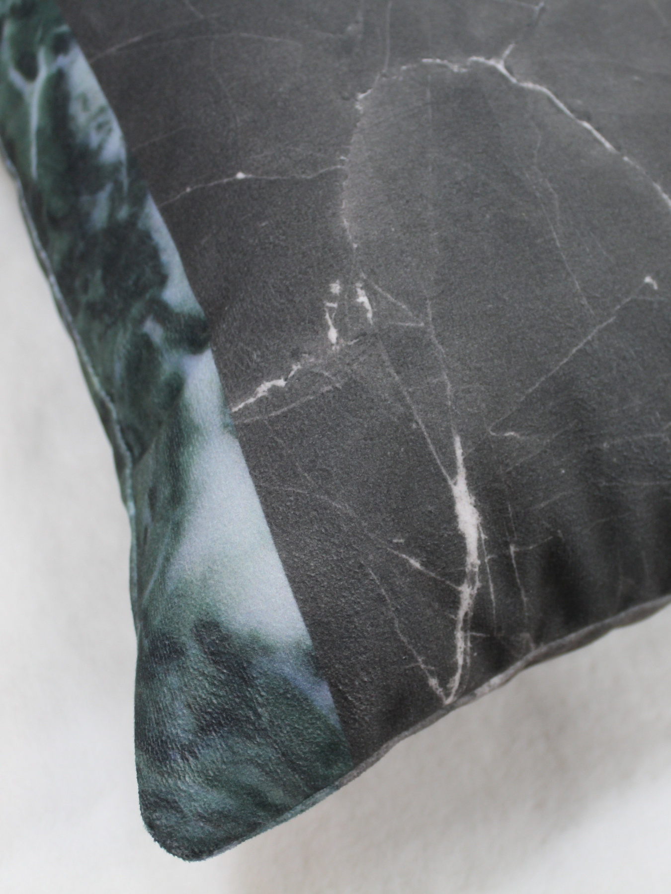 Декоративна подушка сірий/бірюзовий МАЕСТРО модель 84717 Фото