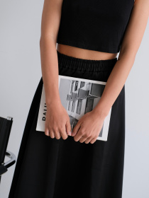 Спідниця міді MON VOL модель mv3951 Фото