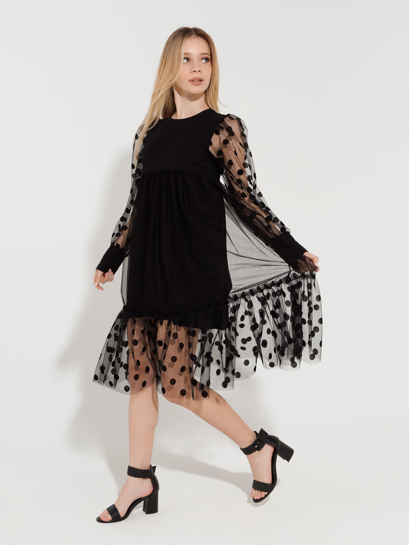 Платье миди Dinomin модель 2000990347398 Фото