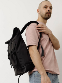 Повсякденний рюкзак HARVEST AVIAROLLTOP ЧОРНИЙ модель 040003000300510000 Фото