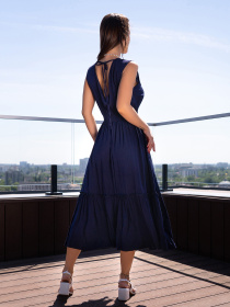 Сарафан ISSA Plus модель 14654_темно-синий Фото