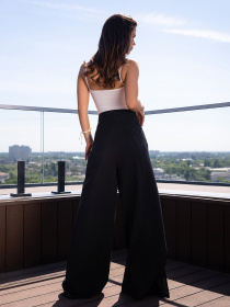 Брюки палаццо ISSA Plus модель 14717_черный Фото