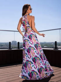 Сарафан ISSA Plus модель 14721A_мультиколор Фото