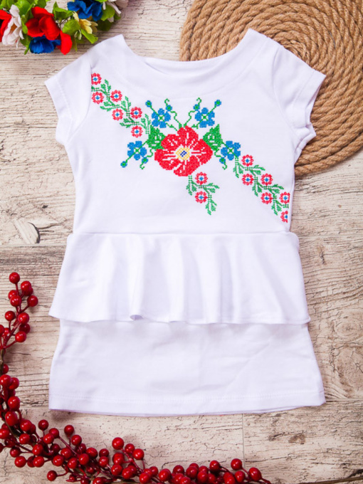 Вышитое платье Носи своє модель 9573-015-22-blij Фото