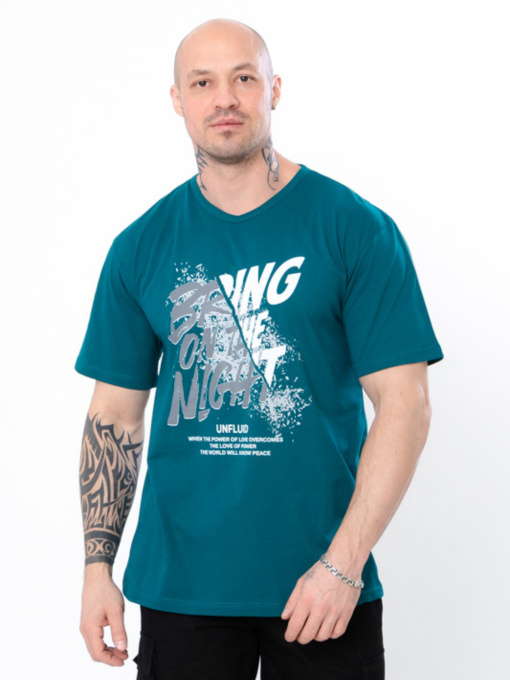 Футболка Носи своє модель 8299-001-33-smaragdovij-nadpisi Фото