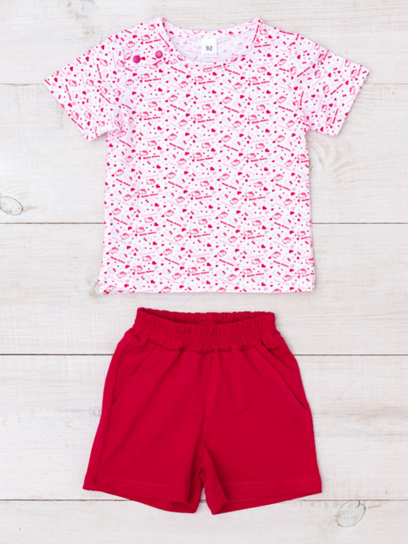 Костюм Носи своє модель 5070-043-5-kitty-chervonij-na-blomu Фото