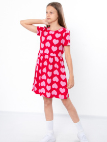 Платье миди Носи своє модель 6258-043-serdechka-na-chervonomu Фото