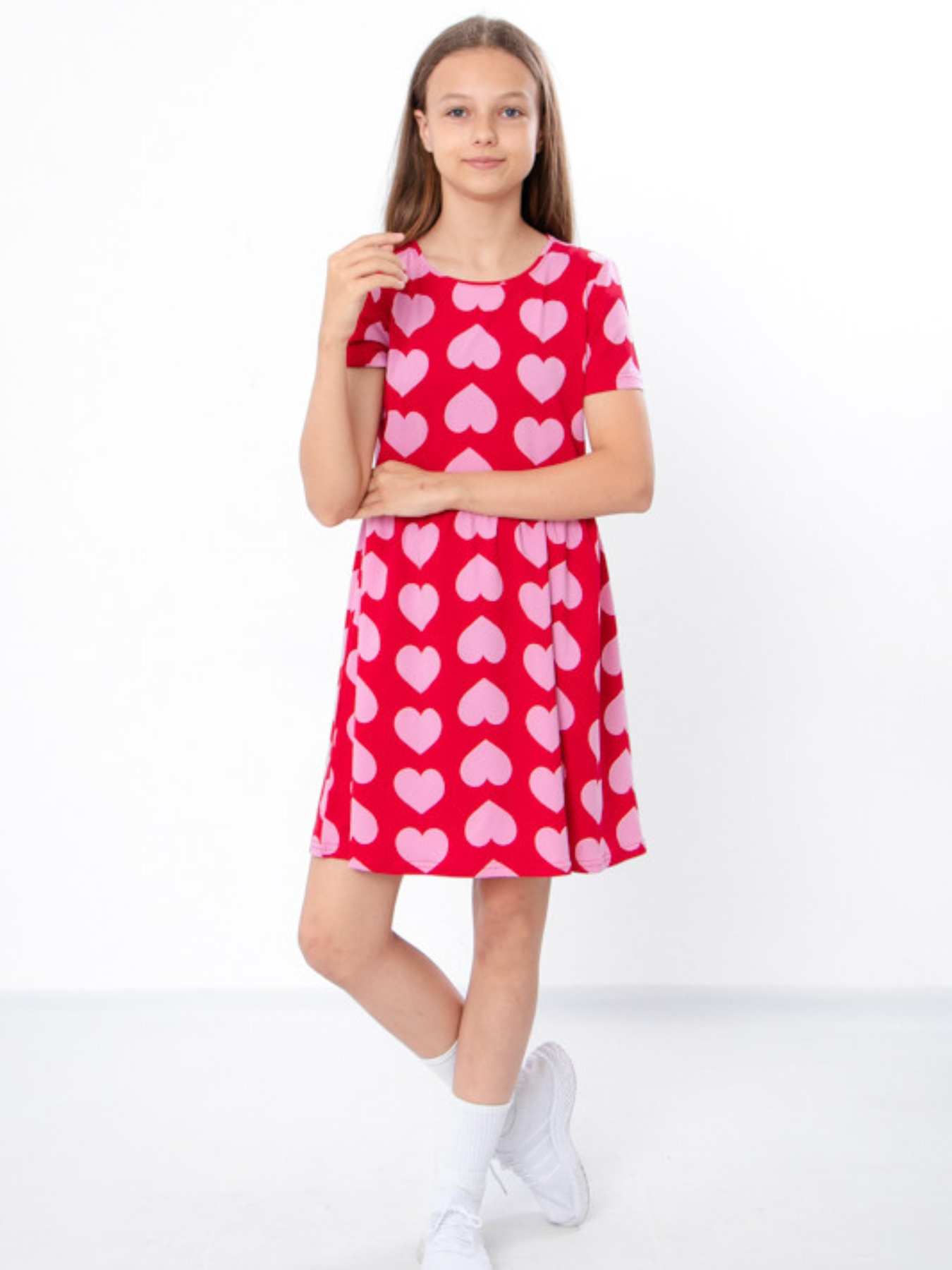 Сукня міді Носи своє модель 6258-043-serdechka-na-chervonomu Фото
