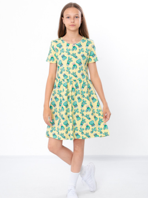 Платье миди Носи своє модель 6258-043-kaktusi-svtlo-zhovtij Фото