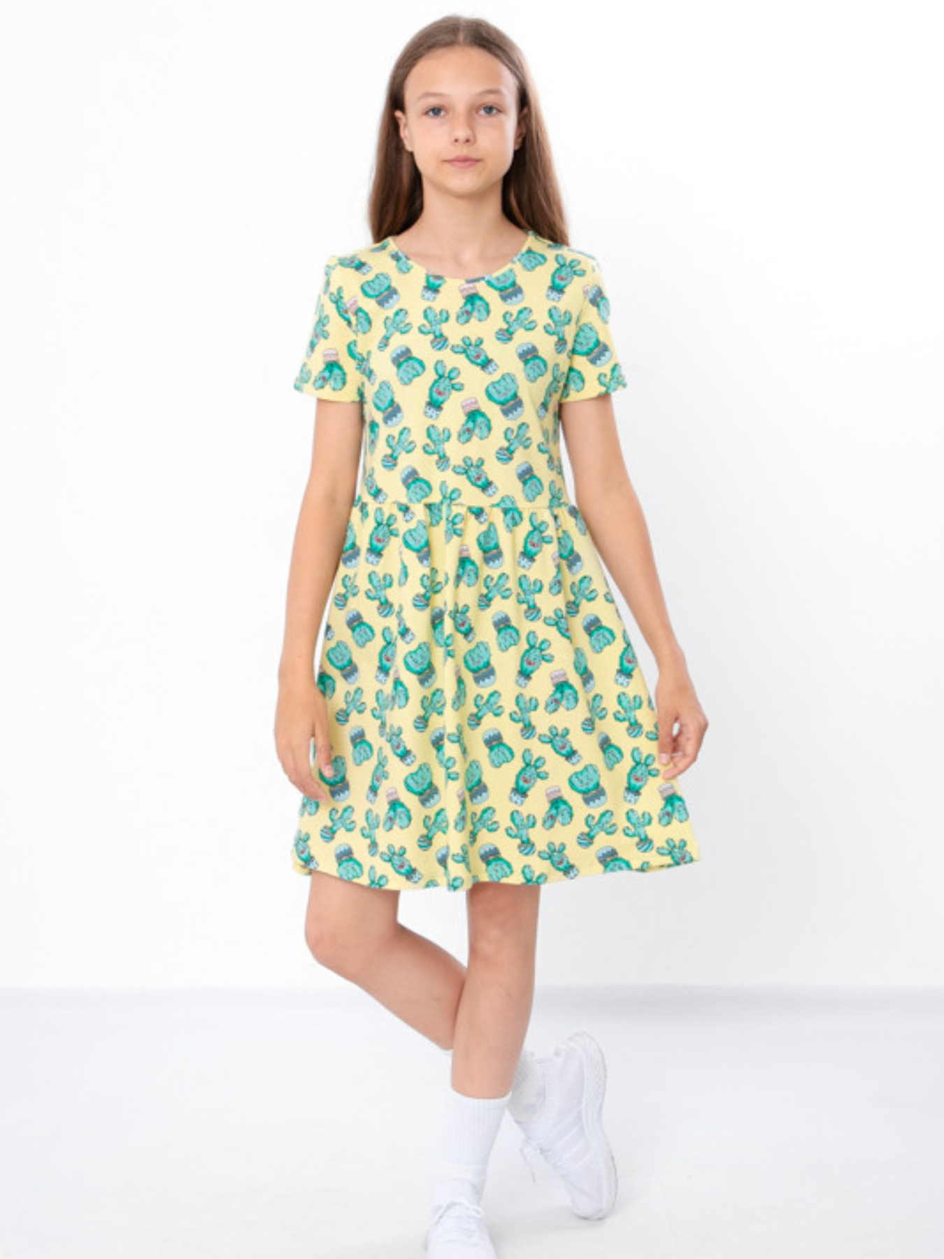 Сукня міді Носи своє модель 6258-043-kaktusi-svtlo-zhovtij Фото