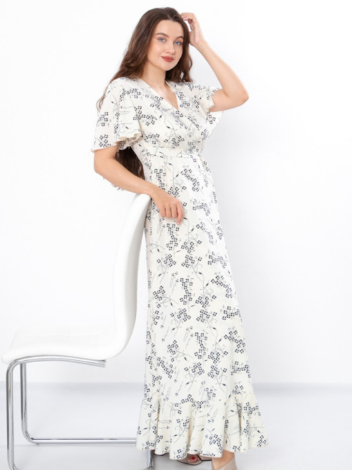 Платье макси Носи своє модель 8405-077-kvtochki-na-molochnomu Фото