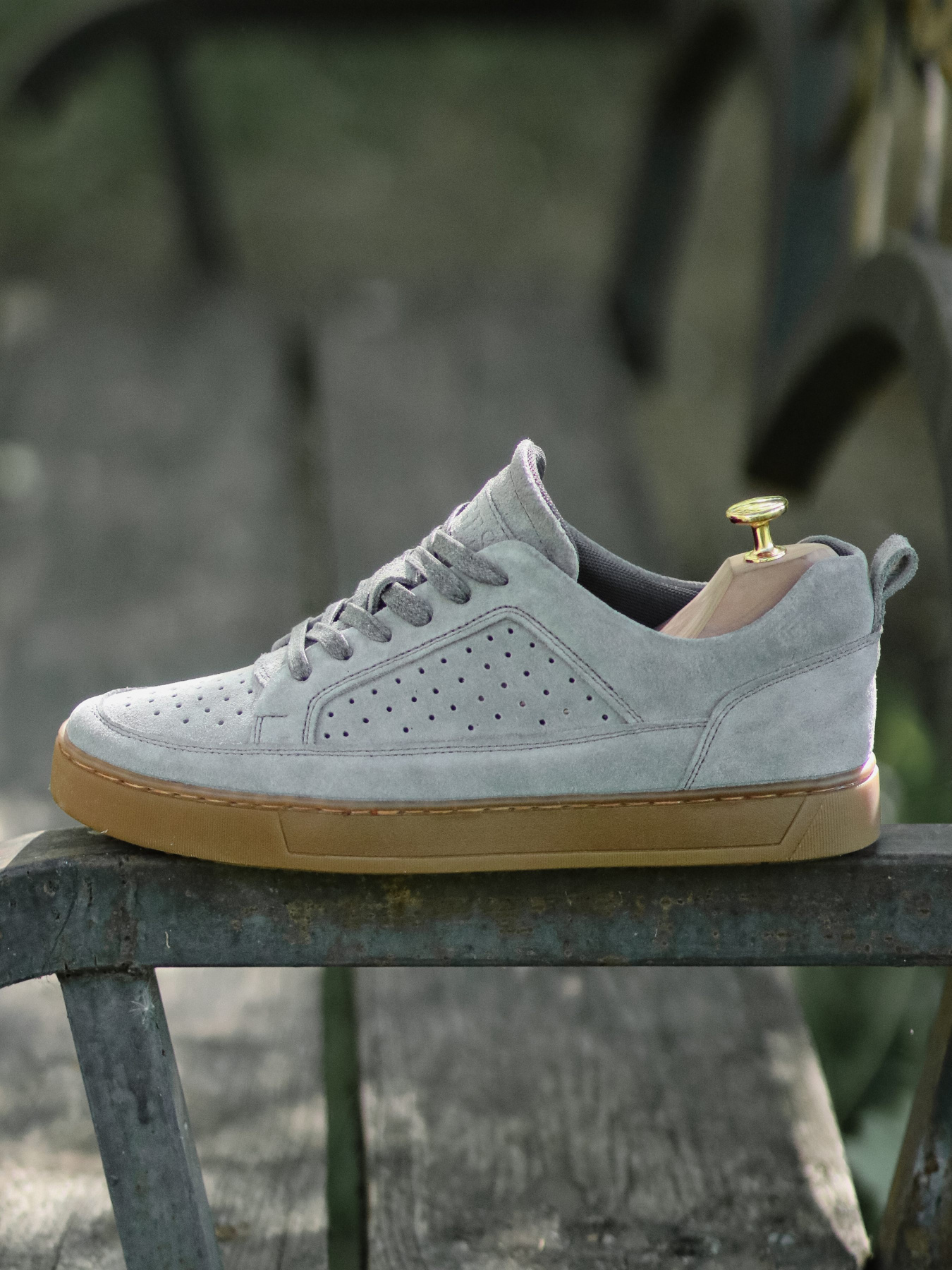 Кеды низкие Legessy модель LEEDS_GREY_PERF Фото