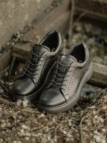 Кеди низькі Legessy Модель VINIL_BLACK_PERF Фото