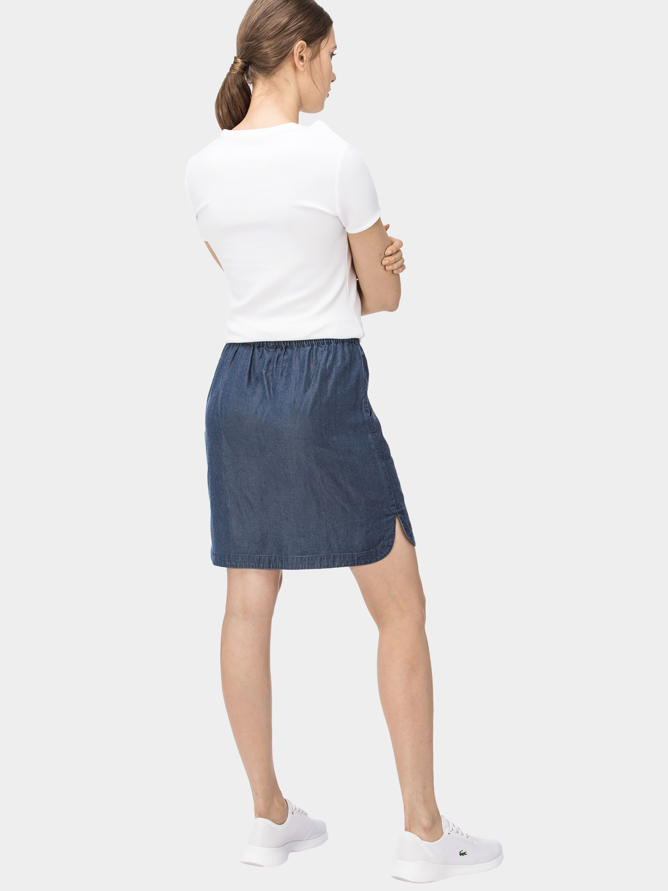 Джинсовая юбка Lacoste модель JF090303L Фото