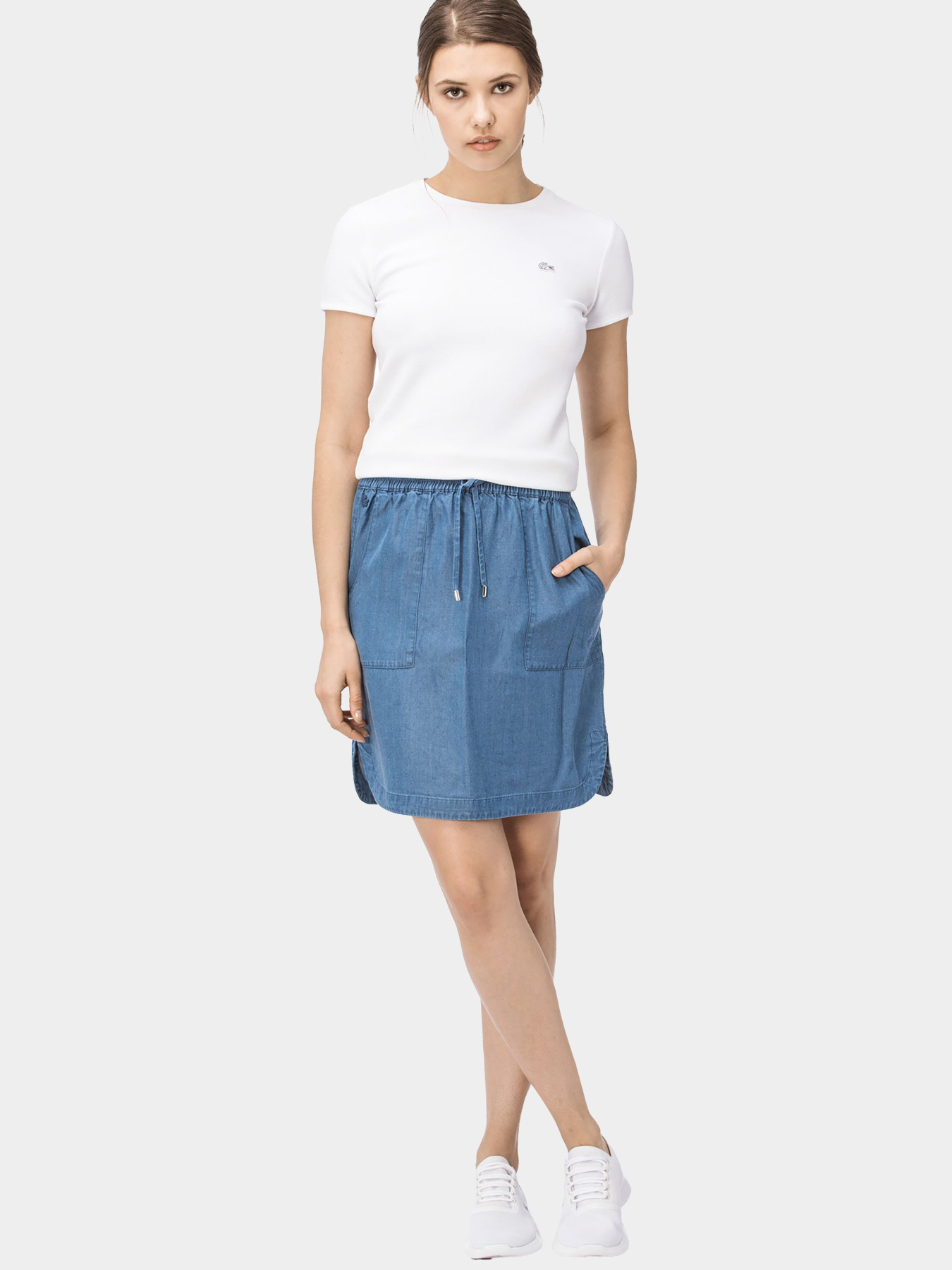 Джинсовая юбка Lacoste модель JF090303M Фото