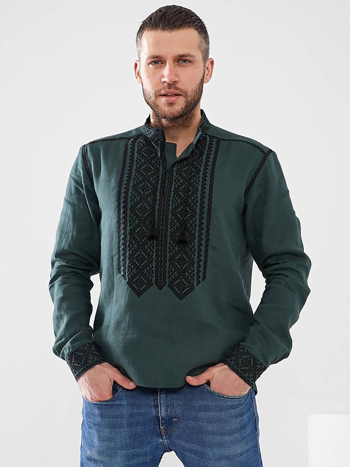 Вышитая рубашка Golden Trinity модель LEG02 Фото