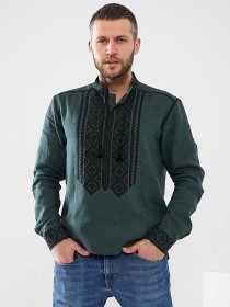 Вышитая рубашка Golden Trinity модель LEG02 Фото