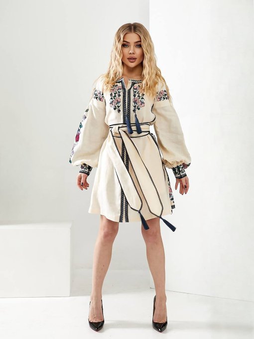 Вышитое платье Golden Trinity модель FUKS01 Фото