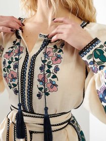 Вышитое платье Golden Trinity модель FUKS01 Фото