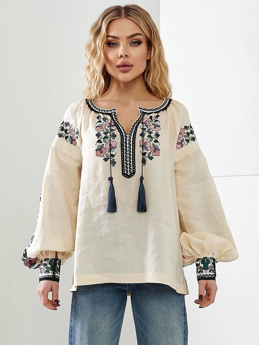 Вышитая рубашка Golden Trinity модель FUKS02 Фото