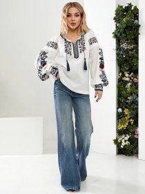 Вышитая рубашка Golden Trinity модель FUKS03 Фото