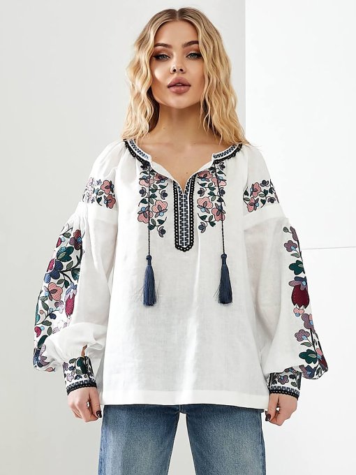 Вышитая рубашка Golden Trinity модель FUKS03 Фото