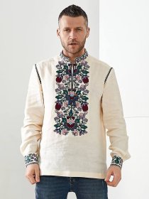 Вышитая рубашка Golden Trinity модель FUKS04 Фото