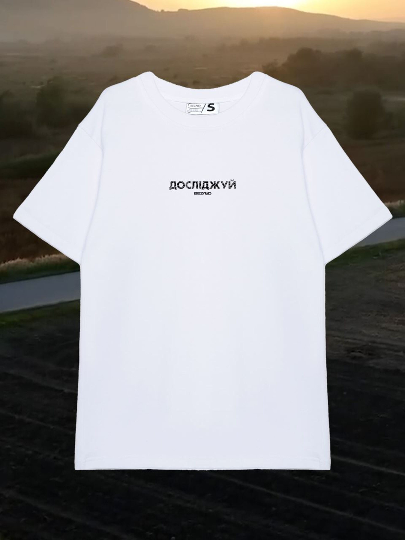 Футболка Bezlad Галичина модель futbolka-doslidzhuy-galichina-bila Фото