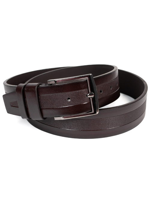 Ремень ISSA Plus модель R1-184_коричневый Фото