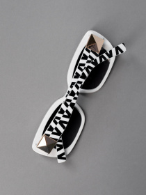 Солнцезащитные очки ISSA Plus модель O1-102_белый_черный Фото