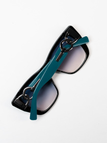 Очки ISSA Plus модель O1-108_черный_бирюзовый Фото