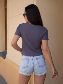 Футболка ISSA Plus модель WN20-637_темно-серый Фото